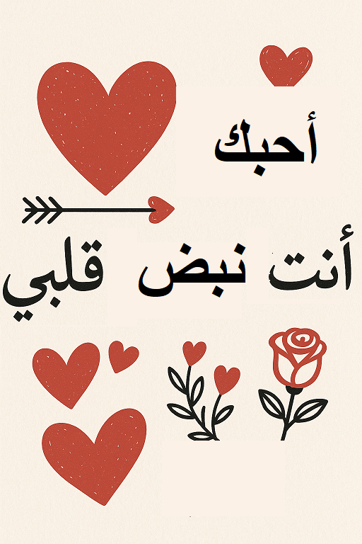 صورة احبك انت نبض قلبي