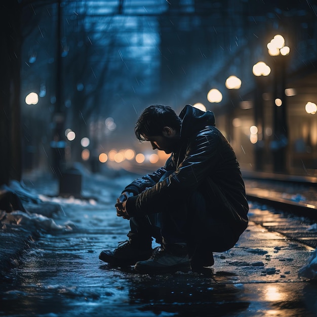 blurry image person who is sad 867452 108331 صور حزينه للبروفايل 2024