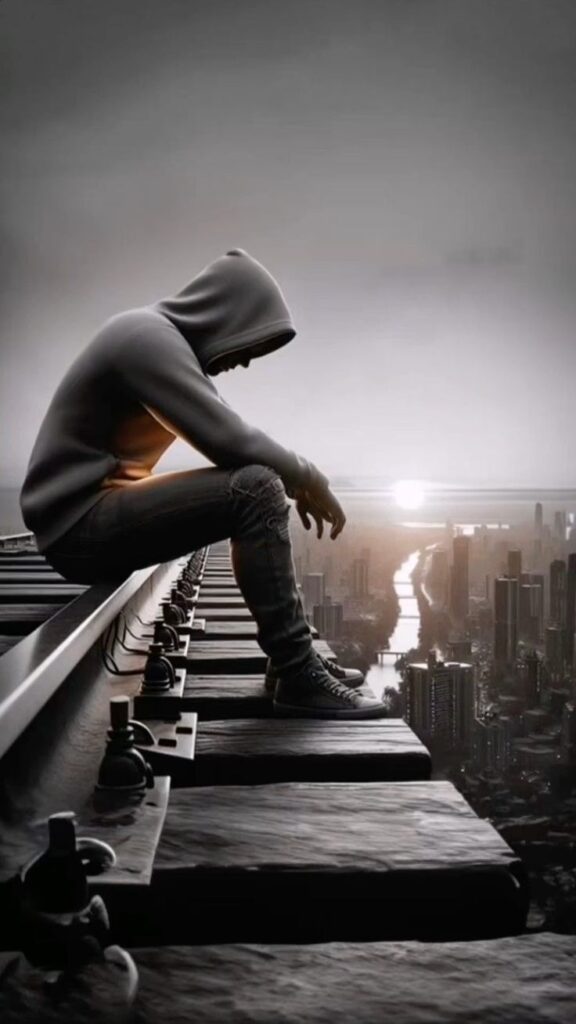 خلفية هاتف حزينه لشب روعة فخمة 2026