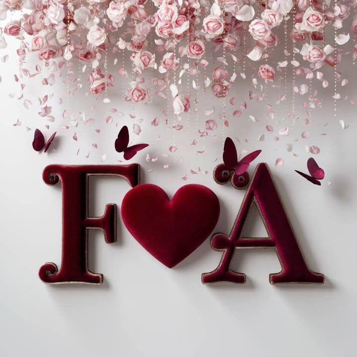 صور حب حروف A F