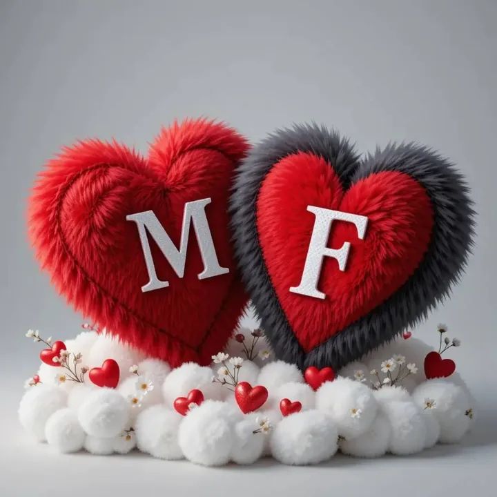 صورة حروف حب بين M و F