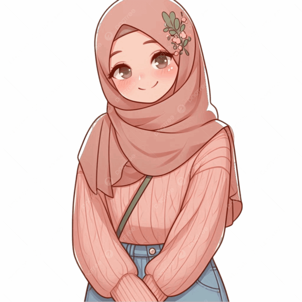 pngtree vector character of a cheerful muslim girl wearing hijab with simple png image 155374701 Simple Hijab : أناقة الحجاب البسيط وأجمل طرق تنسيقه مع صور حجاب