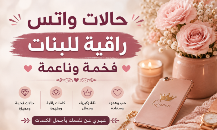 عبارات للبنات حالات واتس راقية للبنات – فخمة وناعمة